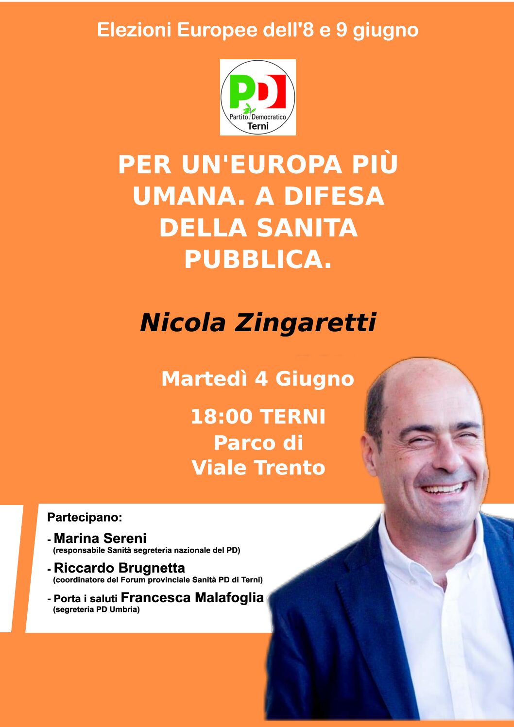Nicola Zingaretti a Terni