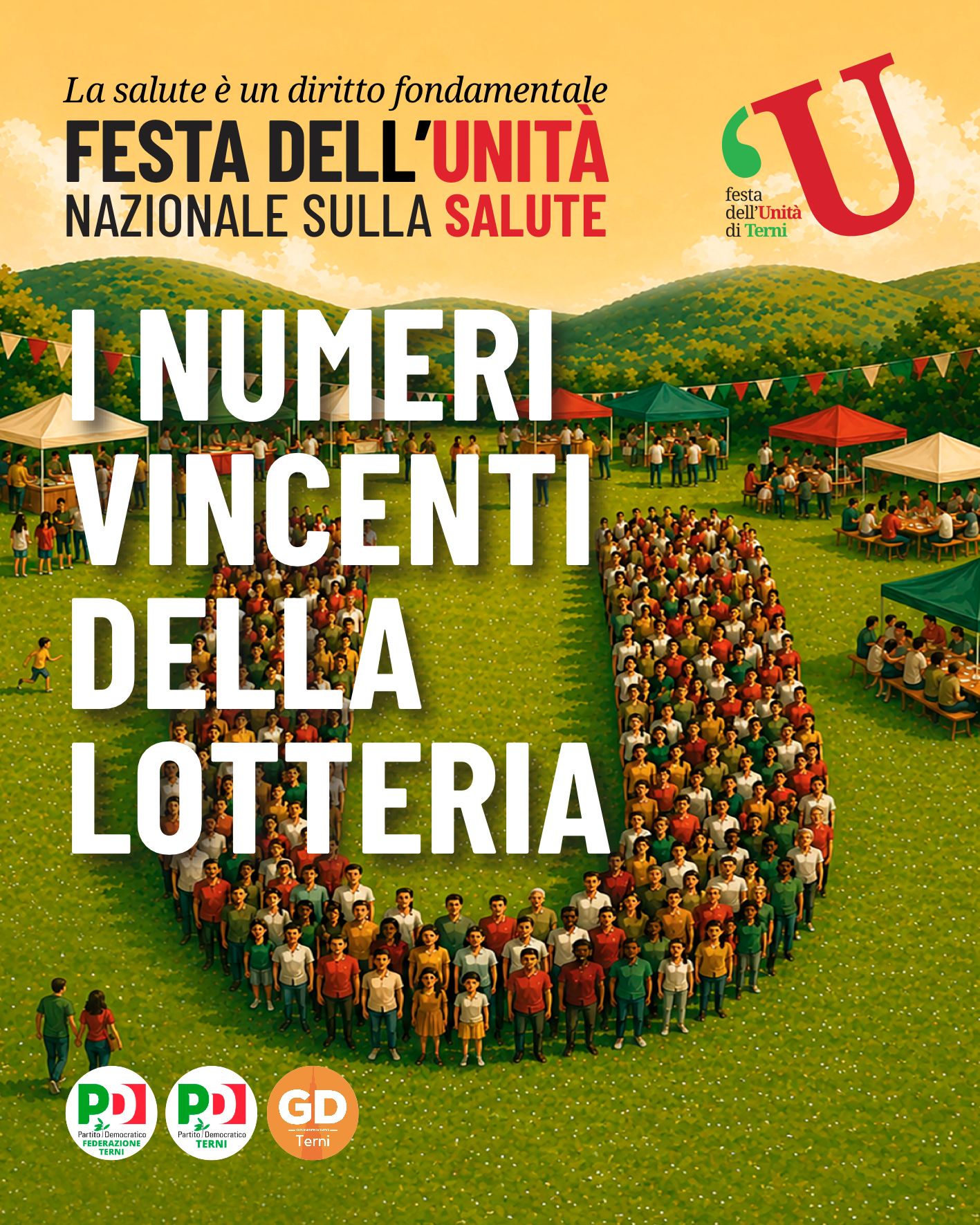 LOTTERIA DELLA FESTA DELL’UNITÀ DI TERNI 2026: ECCO I BIGLIETTI VINCENTI!